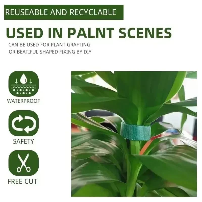 Self Adhesive Tape Reusable Cable Tie Wire Straps Tape DIY Accessories Plant Ties Nylon Plant Bandage Tie Home Garden Plant