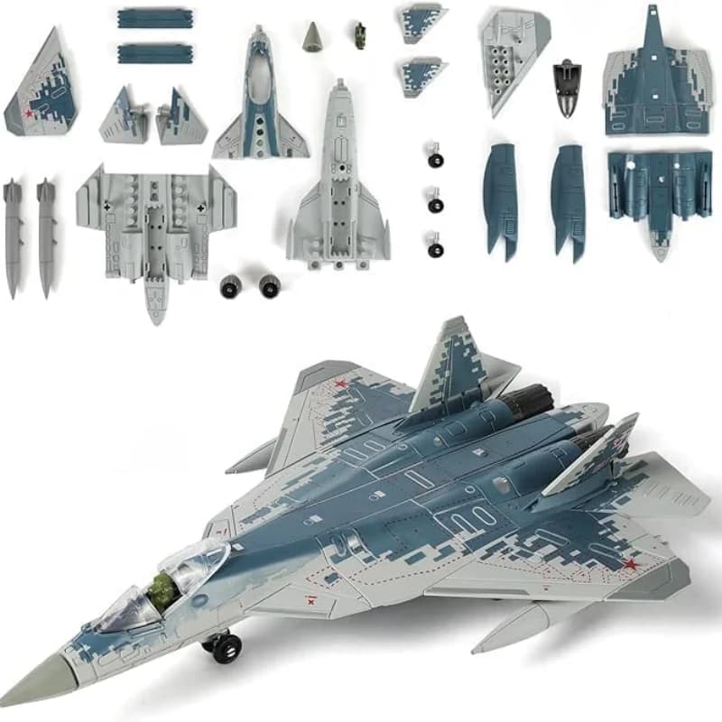 1/72 Bilancia Aerei di Plastica SU-57S Modello Militare Russo di Quinta Generazione Stealth Fighter Building Aereo Kit Collezione di Giocattoli