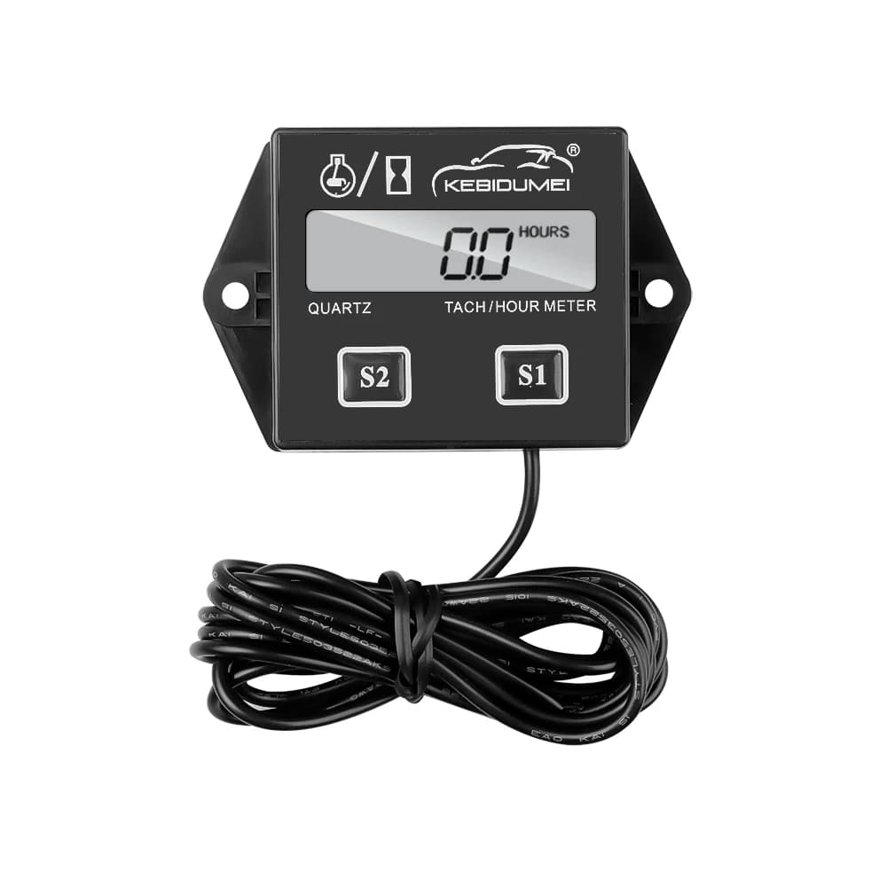 Digital Motor Speedmeter Engine Hour Meter Tachometer Gauge RPM LCD Display For Gasoline 2/4 Stroke Boat Motorcycles Chainsaw