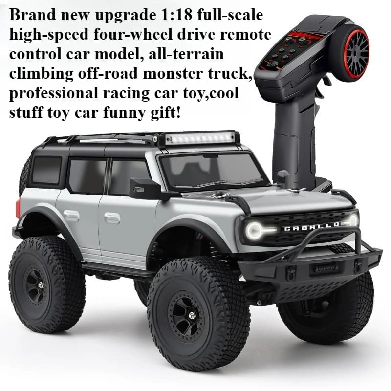 Regalo Divertente: Auto RC 4WD in Scala 1:18, Macchina Telecomandata, Auto RC Fuoristrada, Monster Truck, Giocattoli per Ragazzi