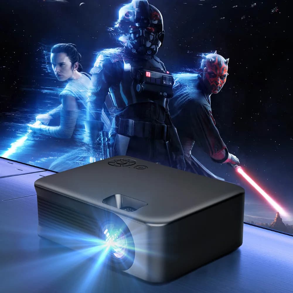 YERSIDA A30 Mini LED Projector WIFI Synchronous Phone Mobile Smart TV Home Support Full HD External Projectors Theatre Portals