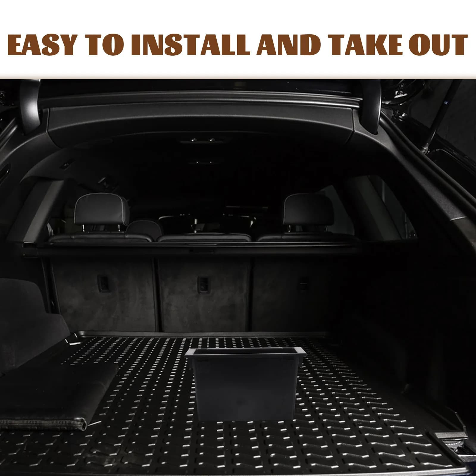 Box portaoggetti per autoradio 1 DIN compatibile con Mazda, organizer da cruscotto per lettore CD, contenitore per interni auto