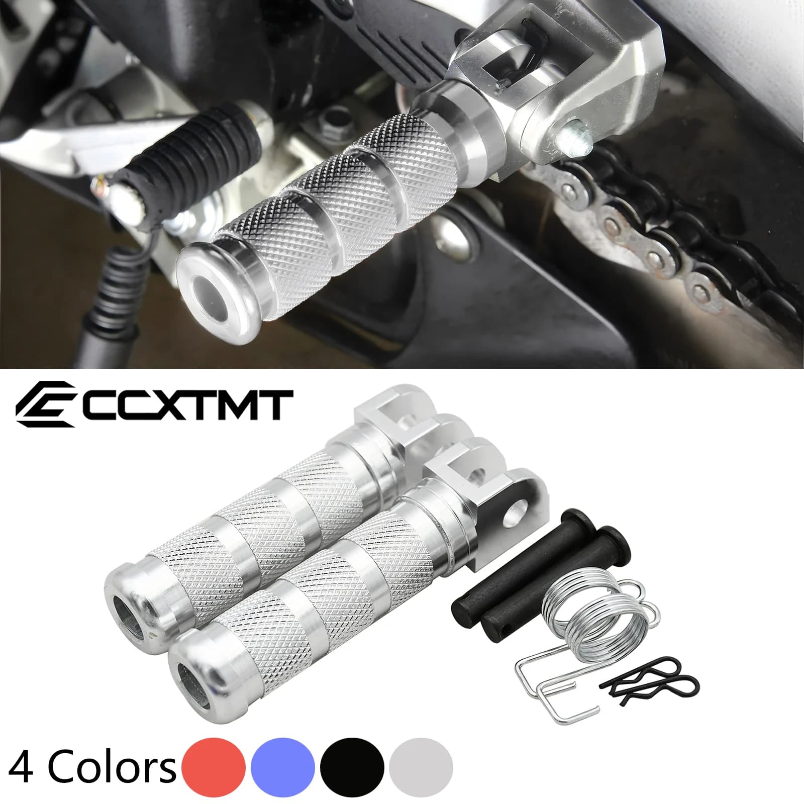 Moto CNC Pedale Pedane Poggiapiedi Pedane Poggia Pedali Per Kawasaki Z125 Z250 Z300 Z400 Per Yamaha MT03 MT07 MT09 MT10