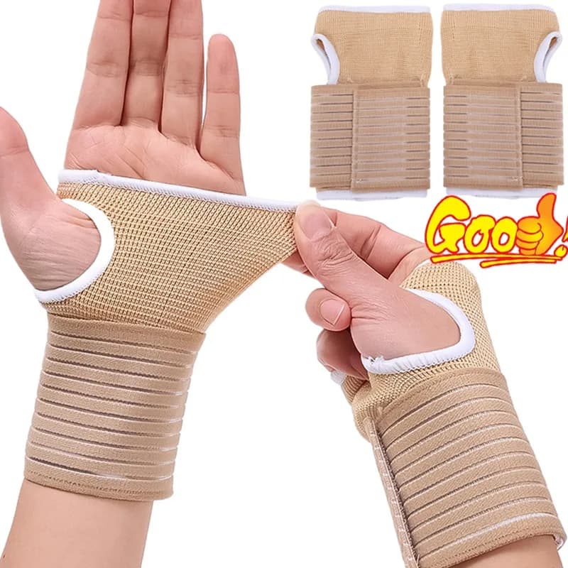 1/2 paia benda elastica protezione per il polso supporto artrite distorsione fascia carpale protezione mano tutore accessori braccialetto sportivo