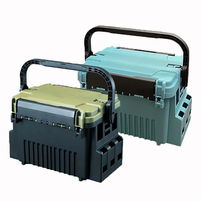 Fishing equipment box Large fishing gear box ABS multifunction with thick rod to store artificial baits Marine items