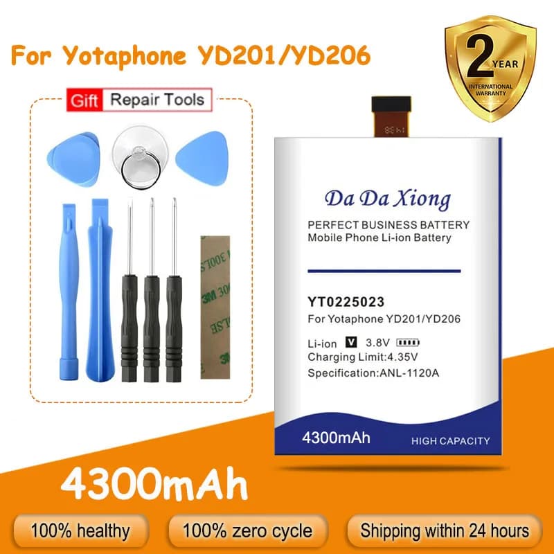 YT0225023 Smart Phone Battery for Yotaphone 2, YD201, YD206 Replacement Batteries, 4300mAh, Tools