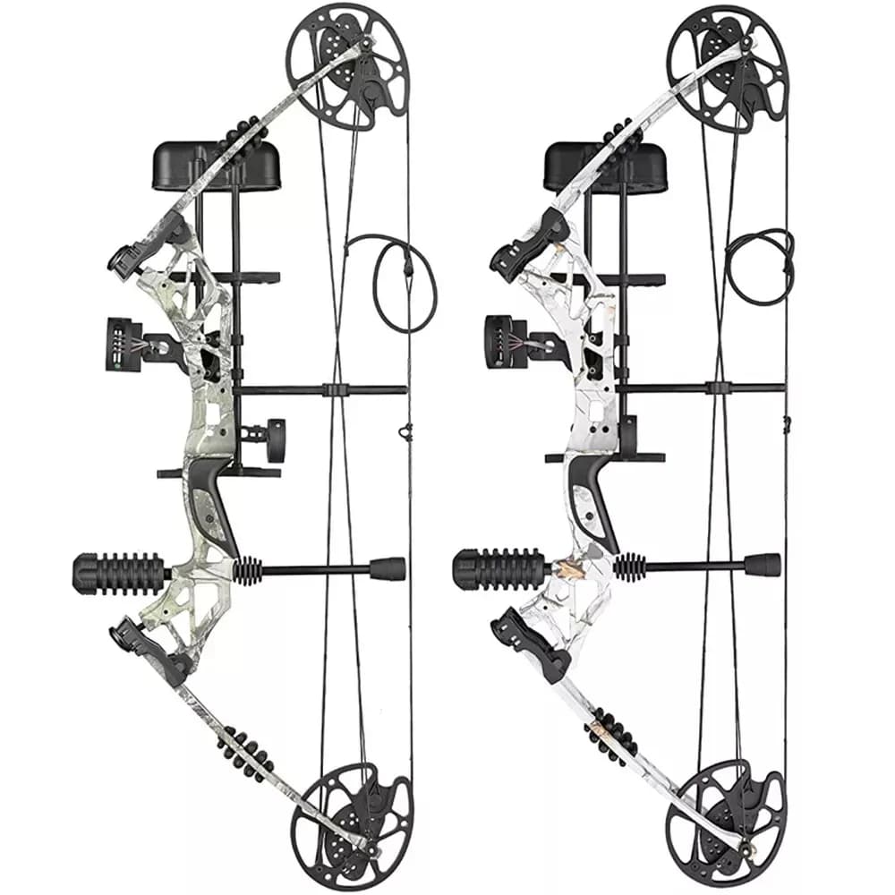 Set Arco Compound 30-70 libbre Regolabile Destro/Sinistro 320 fps per Tiro con l'Arco Caccia Bersaglio Let-Off 80% Riser in Lega di Alluminio