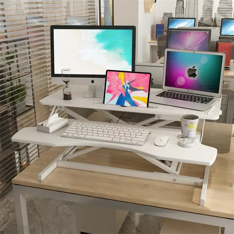 Standing Desktop Computer Desk Standing Office Workbench Lifting Laptop Desktop Board Office Shelf
