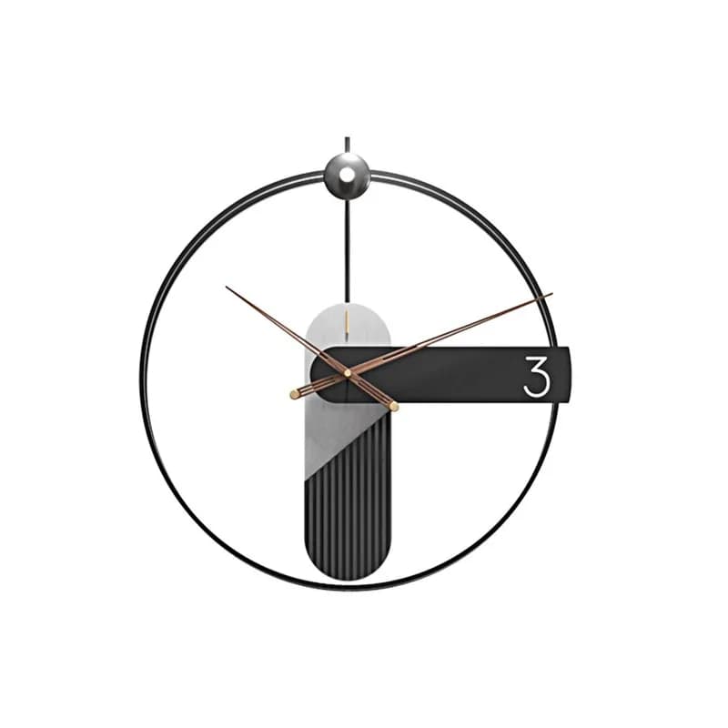 Orologio da Parete Moderno e Semplice, Creativo e di Tendenza per Soggiorno, Stile Nordico di Lusso Leggero