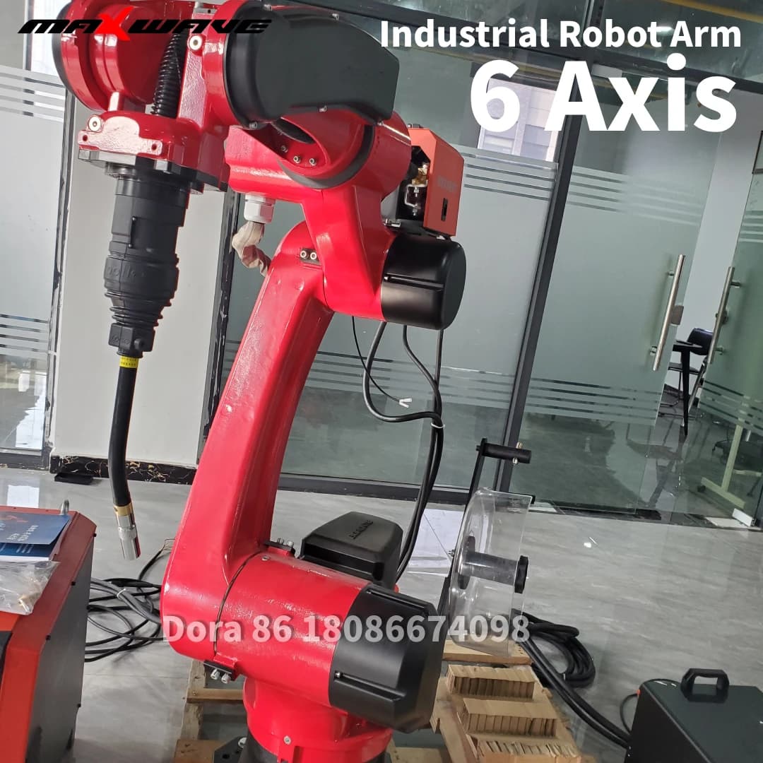 Braccio robot industriale articolato a 6 assi per la consegna della saldatura, caricamento, spruzzatura, braccio robot, supporto per palettatrice sottovuoto intelligente, personalizzabile