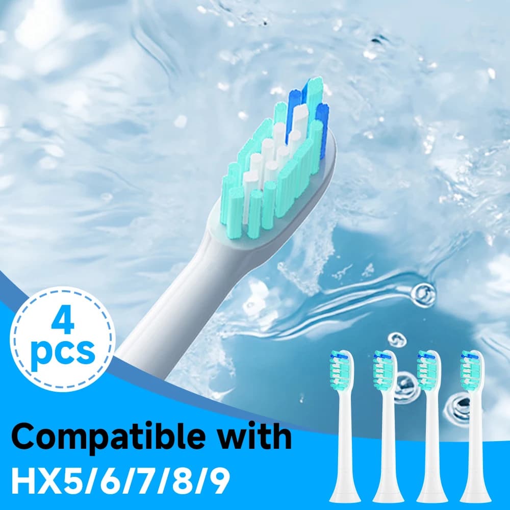 Replacement heads for toothbrush compatible with Philips Sonicare Diamond Clean Hx6920HX5100 HX6100 HX6610