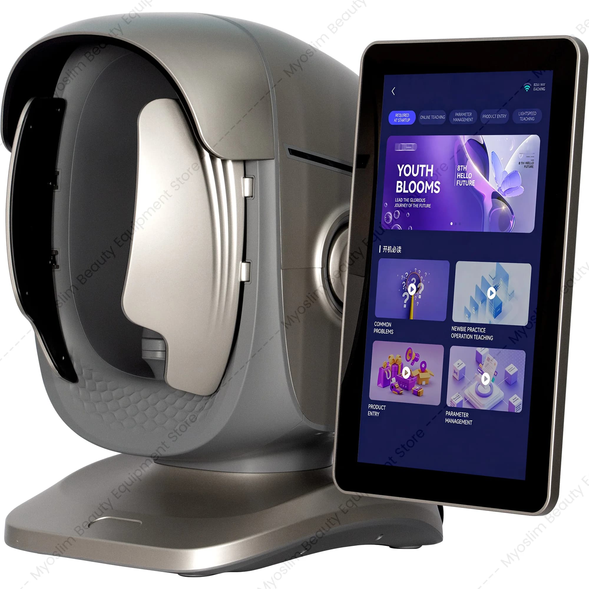 Mecavie Ai Skin And Scalp Analyzer Machine High Precision Facial Skin Detector Supports Sunscreen Efficacy Test And Professional