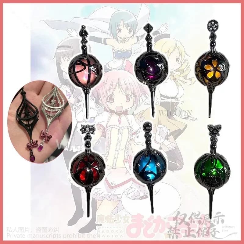 25COSAnime Puella Magi Madoka Magic Cosplay Soul Gem Props Madoka Homura Jewelry Necklace for Halloween Christmas Gifts Custom