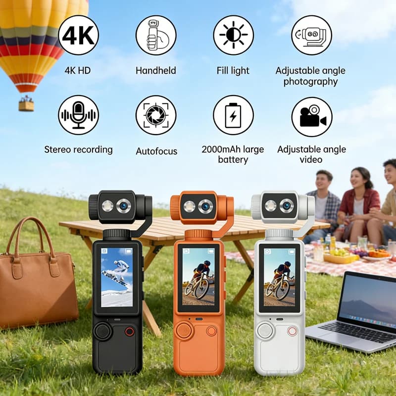 Mini Telecamera WiFi 4K Ultra HD, Registratore Video Digitale Portatile, Bodycam per Polizia, Visione Notturna a Infrarossi, Videocamera Sportiva DV per Ciclismo