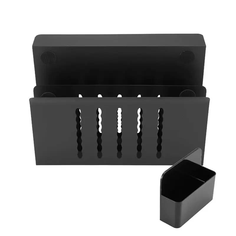 Organizzatore da scrivania AA05, supporto per laptop da appendere sotto la scrivania, organizer da scrivania a sospensione per scrivanie piatte.