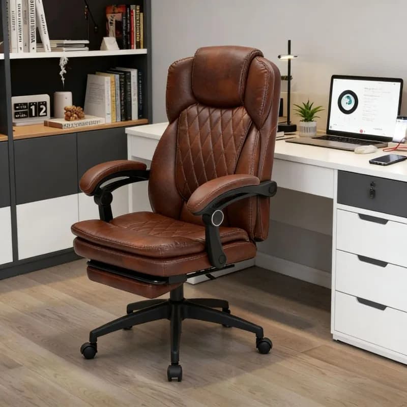 Sedia da Ufficio Direzionale Ergonomica Reclinabile di Alta Gamma, Comfort per Lunghe Ore di Lavoro e Pause, Sedia Ergonomica da Gaming