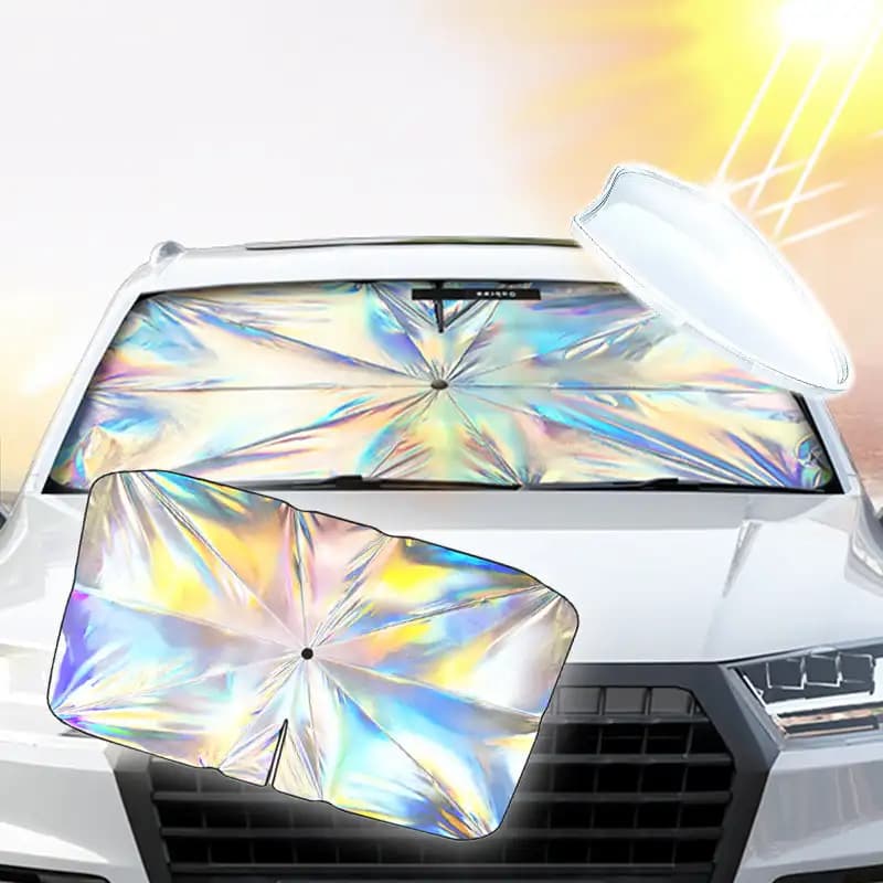 Auto Laser parasole ombrello finestra auto protezione solare isolamento termico tenda parasole auto parabrezza anteriore parasole scudo copertura