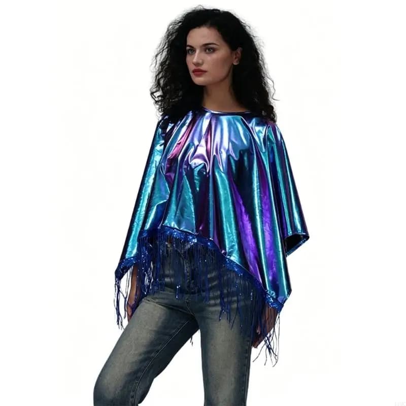Modern Costume Capelet Shawl 9 Bright Color Offering Daily Mobility For Acrobatic Moves And Live Streaming