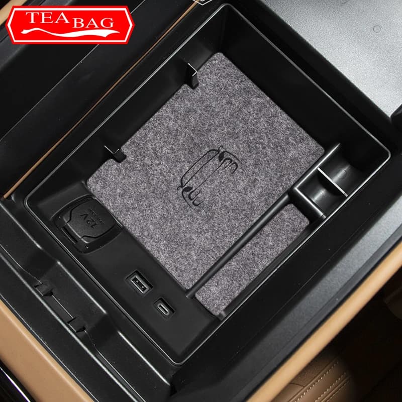 Per Lynk & Co 09 2021-2024 Car Styling Center Control Storage Box bracciolo Box Storage Box Organizer a strati accessori Auto