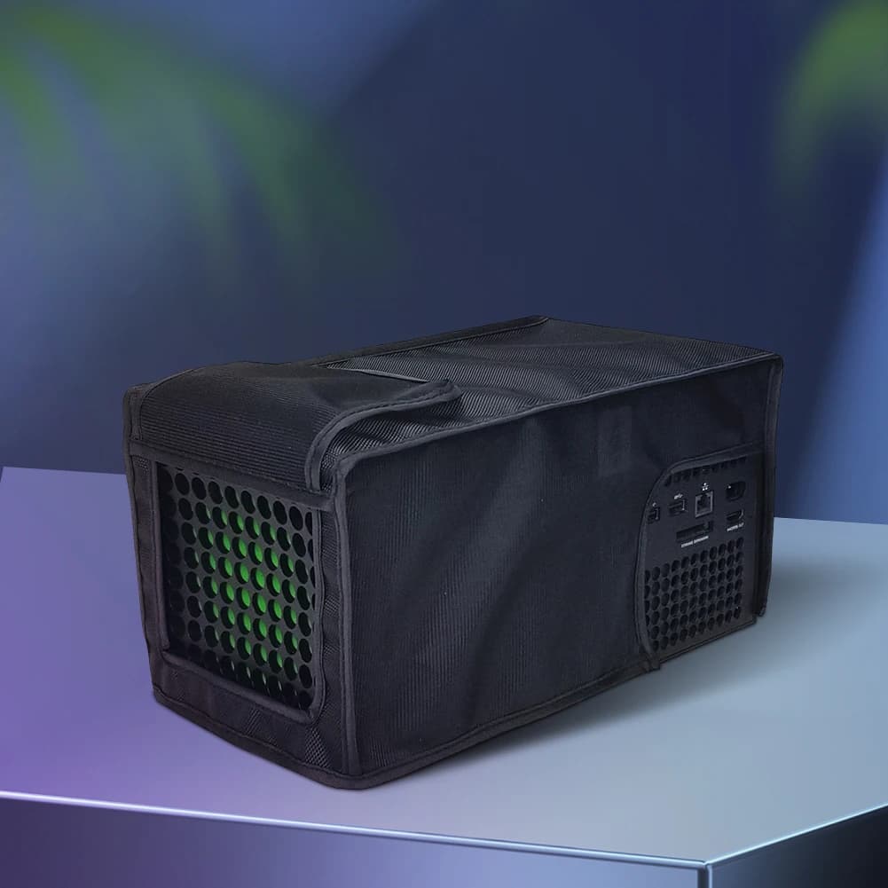 Copertura antipolvere per console Xbox Series X Copertura in tessuto Oxford Impermeabile antigraffio con finestra trasparente Accessori per giochi