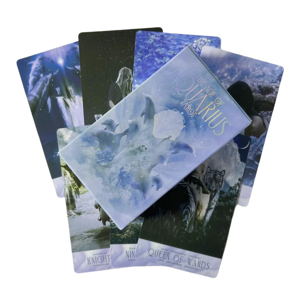 The Age of Aquarius Tarocchi Cards Un mazzo da 78 Oracle English Visions Divination Edition Borad Playing Games