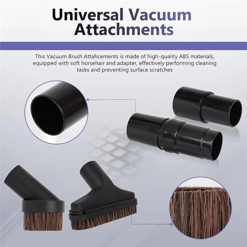 [HOT!A24R】 Replacement Horse Hair Brush Accessories Kit,For Most Household Vacuum Cleaners- 1 1/4 Inch(32Mm), Vacuum Attachments