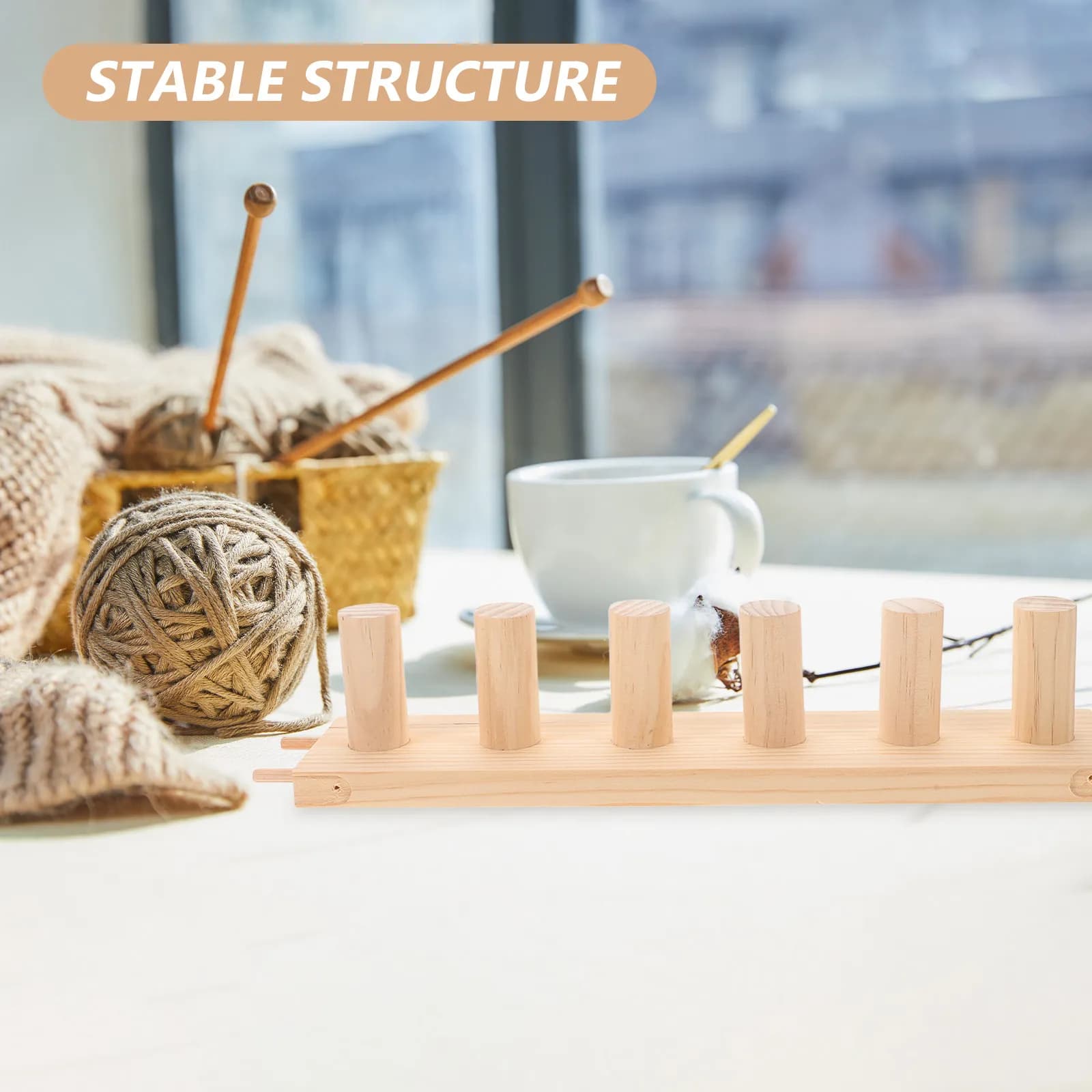 Wood Knitting Loom 3 in 1 Modular Weaving Frame Blanket Making Tool Chunky Yarn Bulky Blanket Crafting Supplies Wood Weaving