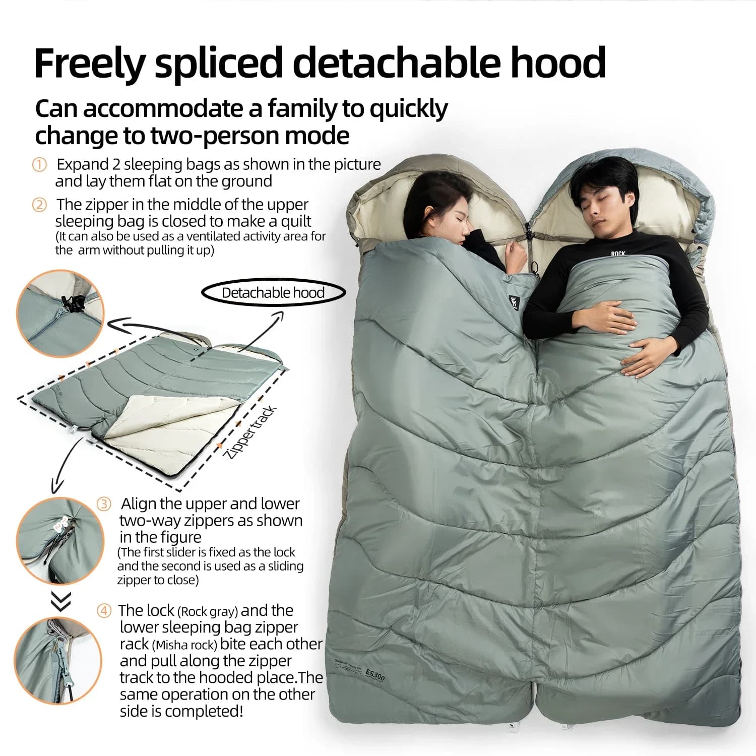 Portable Hot Outdoor Camping Qunature For Home Cold Resistant Junction Quilt For Single Person Camping Equipment