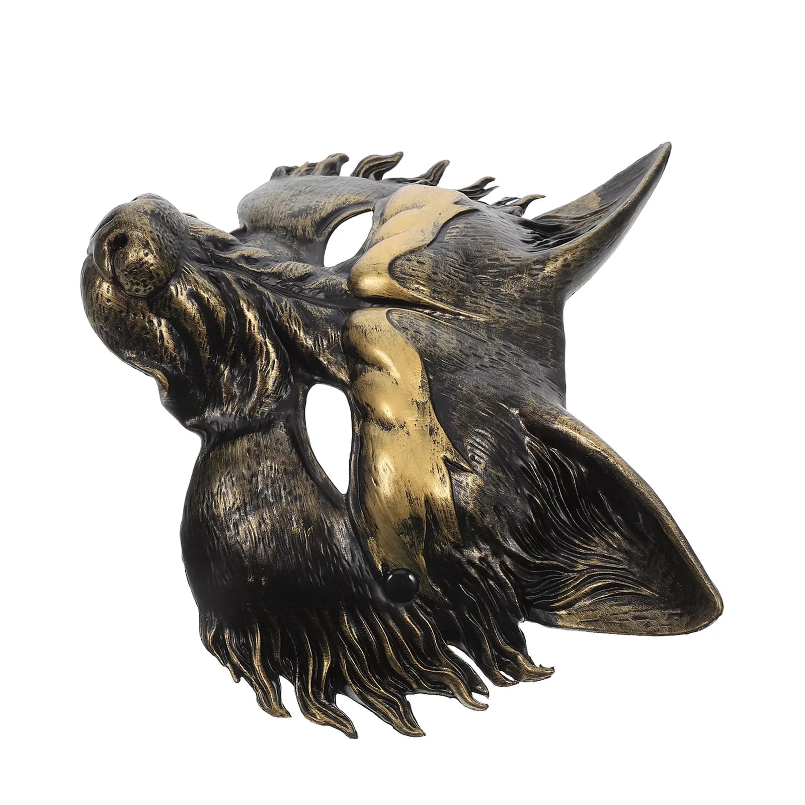 Realistic Half Face Halloween Wolf Mask Animal Masquerade Mask for Adults Cosplay Party Scary Wolf Costume Men Women