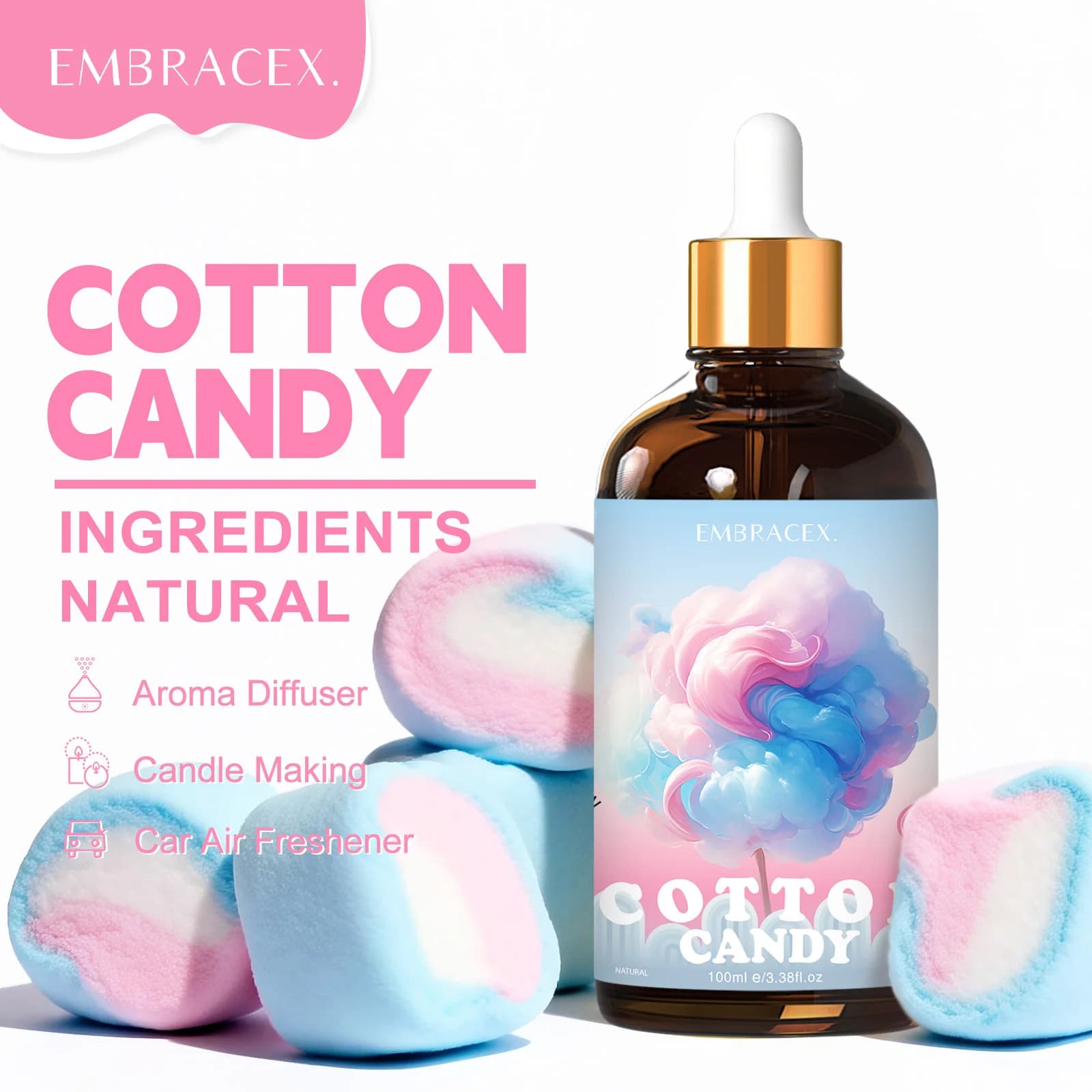100 ml yarn essential sugar oil, massage oil, skin care diffusers, candles, gift for friends, sweet scent, aromatherapy