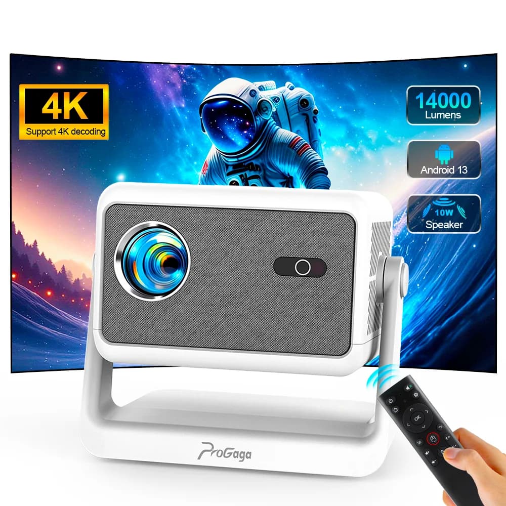 PG370Max 4K Support Native 1080P Projector 700ANSI Home Theater Projectors 10W HiFi Speaker WiFi6 Portable Movie Beam Projector