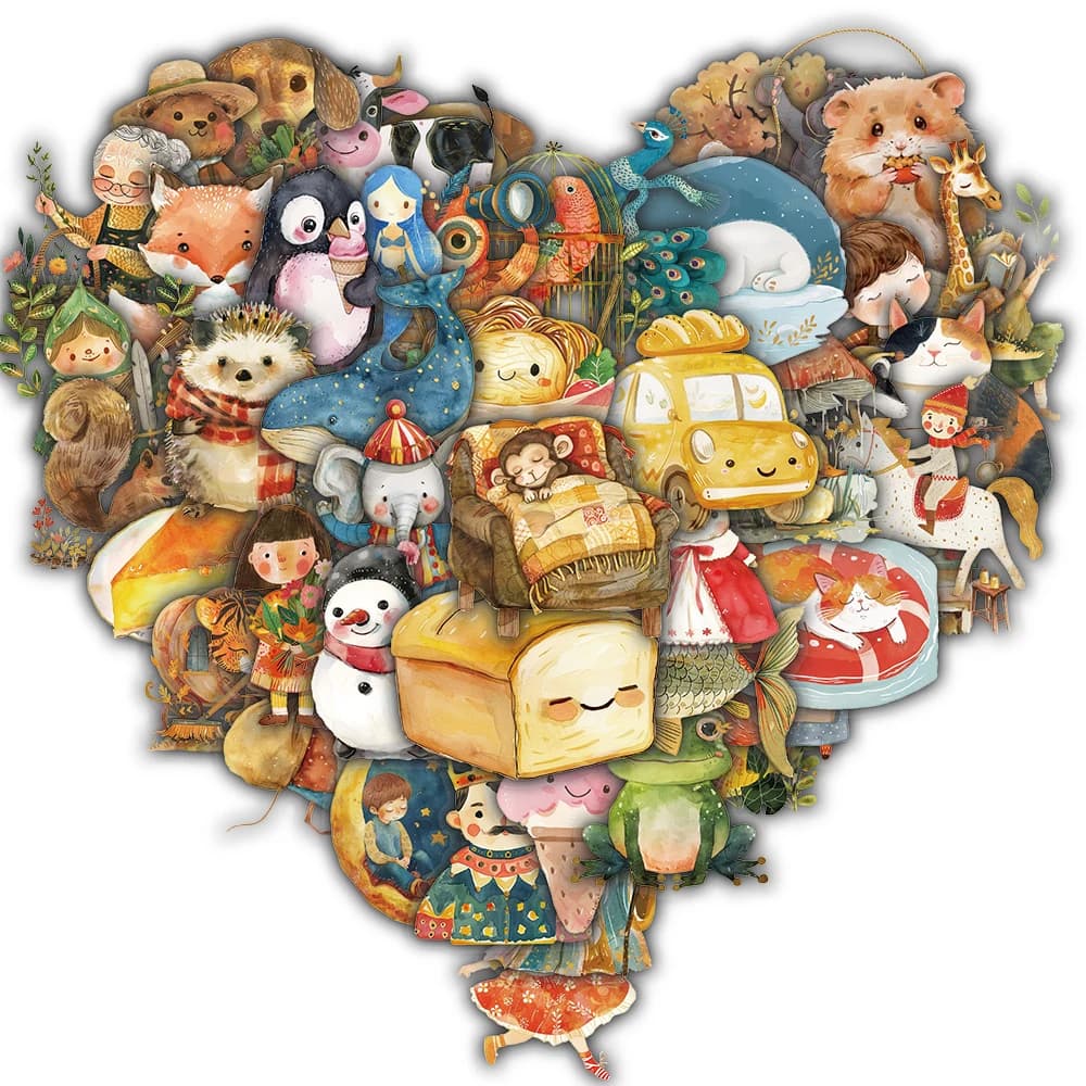 50 pezzi adesivo fiaba acquerello personalizza anime laurea laptop cancelleria bagagli cancelleria skateboard adesivo per laptop