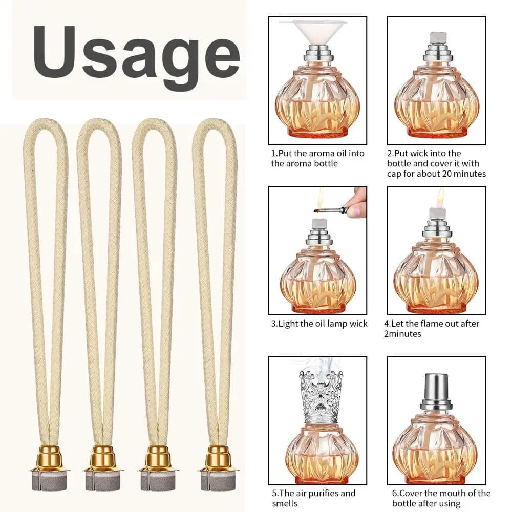 Stoppino per lampade profumate con bruciatore catalitico per controllo stretto dell'aria, per decorazioni per aromaterapia con diffusore per la festa della mamma, Pasqua