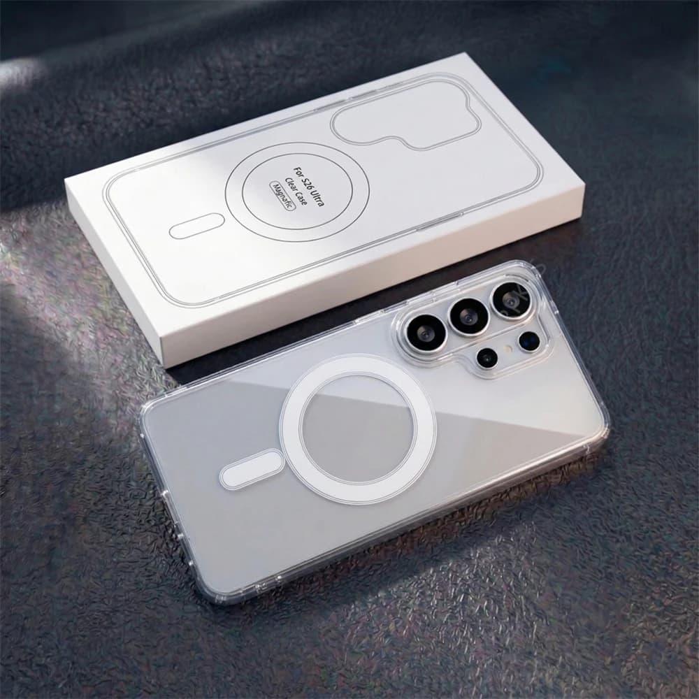 Magnetic Case MagSafe shockproof in TPU and PC Rigido for Samsung Galaxy S26 S25 Edge S24 S22 S21 FE Plus Ultra A57 A37 A17