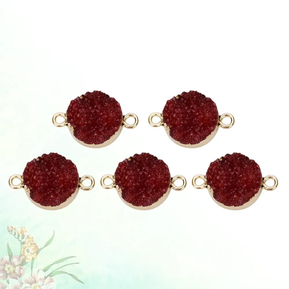 5Pcs Resin Pendant Charms Set for DIY Jewelry Making Necklace Bracelet Earrings Keychain Anklet Sweater Chain Cellphone Decor