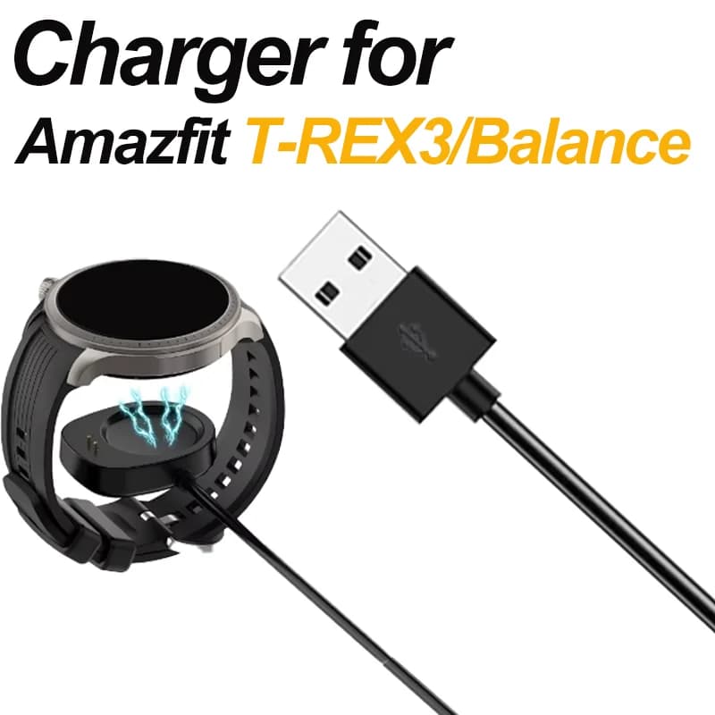 New Wireless Charger Converter for Amazfit Balance Charging Adapter/ T-Rex 3 Smart Watch Charging Dock Replacement Portable