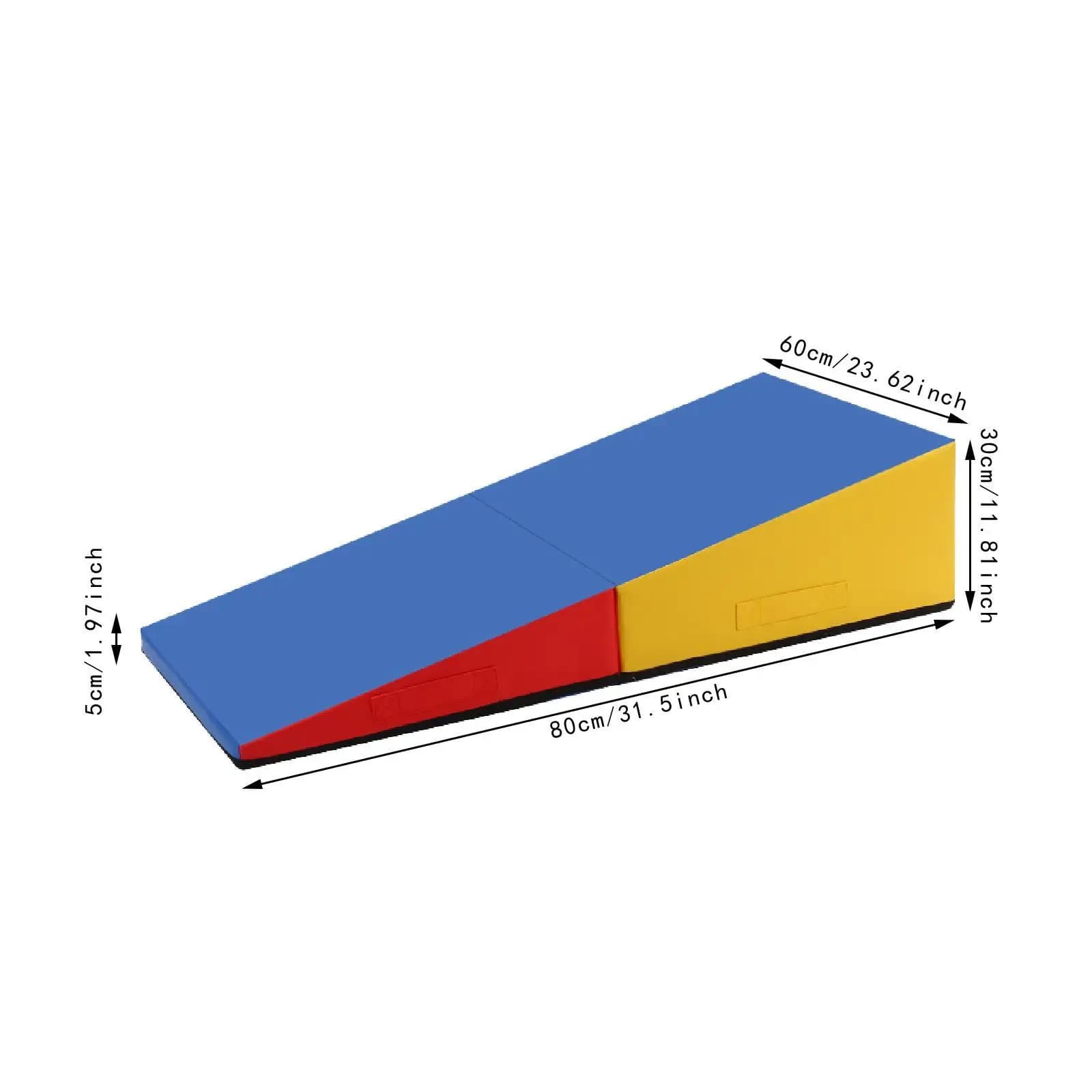 Cheese Mat Foldable Gymnastics Training Equipment Gymnastics Wedge Mat for Yoga Sports Skill Training Gym Exercise Cheerleading