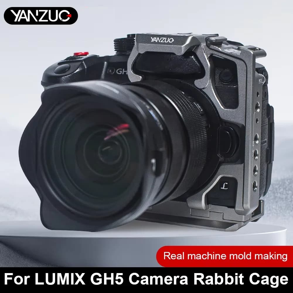 YANZUO Metal Protective Frame for LUMIX GH5 Camera Rabbit Cage Gh5 Stabilizer Expansion for Horizontal & Vertical Shooting