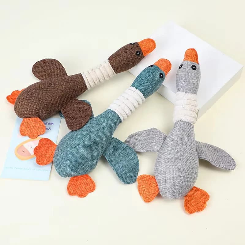 Giocattoli per cani in peluche cigolanti, resistenti, realistici, sicuri, non tossici, per la dentizione, interattivi, per il gioco autonomo e contro la noia