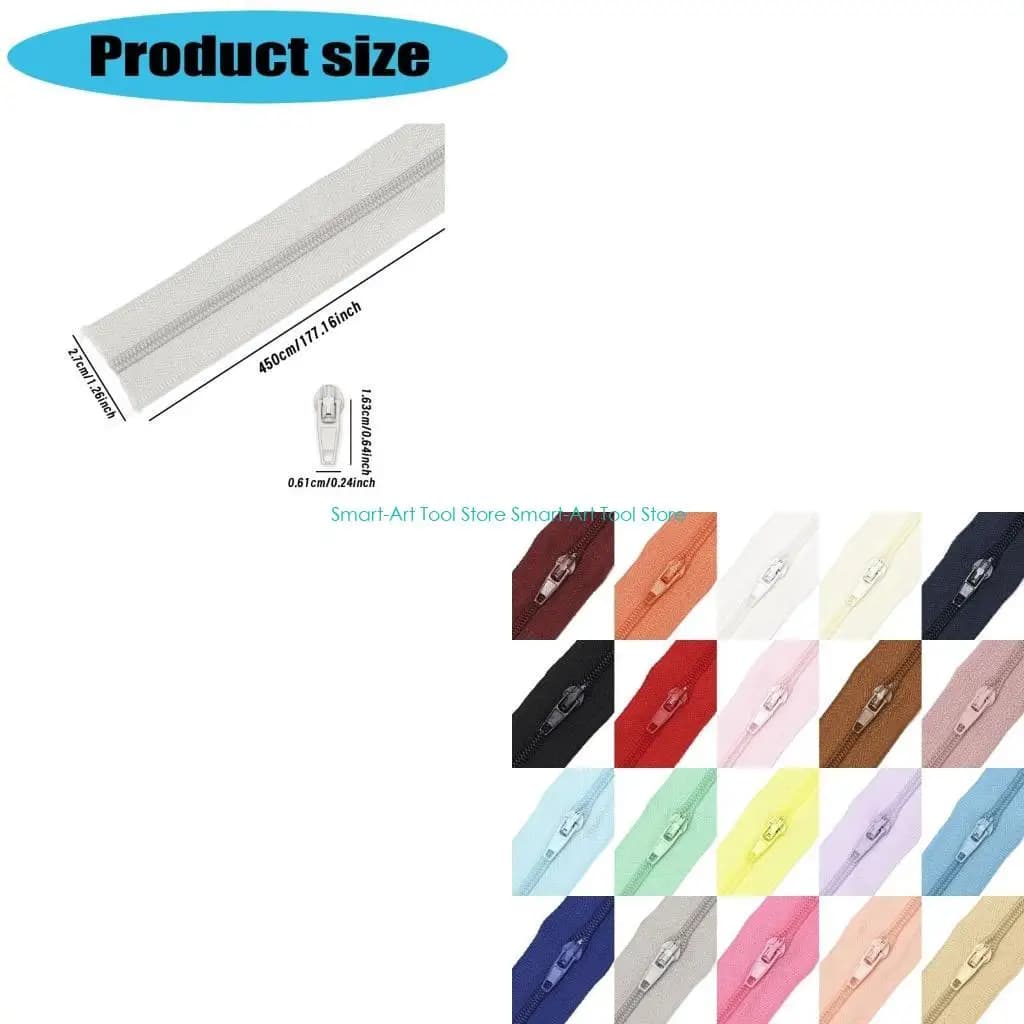 E1PB riparazione cerniere #3 cerniere a spirale in nylon Cerniere da cucire per borsa fai-da-te