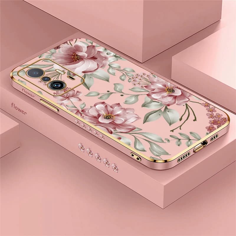 Custodia per telefono antiurto per Xiaomi Mi 11T 10 Pro 9T 11i 10T 11 Lite 5G NE 11X Pro Pittura floreale Placcatura Cover morbida in silicone