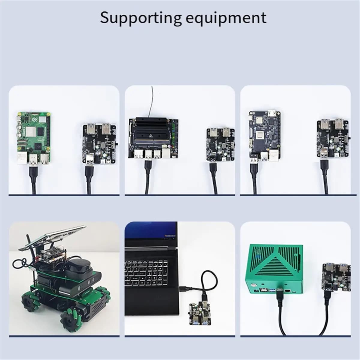TCE USB Hub 3.0 Multi USB Splitter 4 USB Port with Micro-Charge Power 9-24V Power for 5/4B Ros Robotic