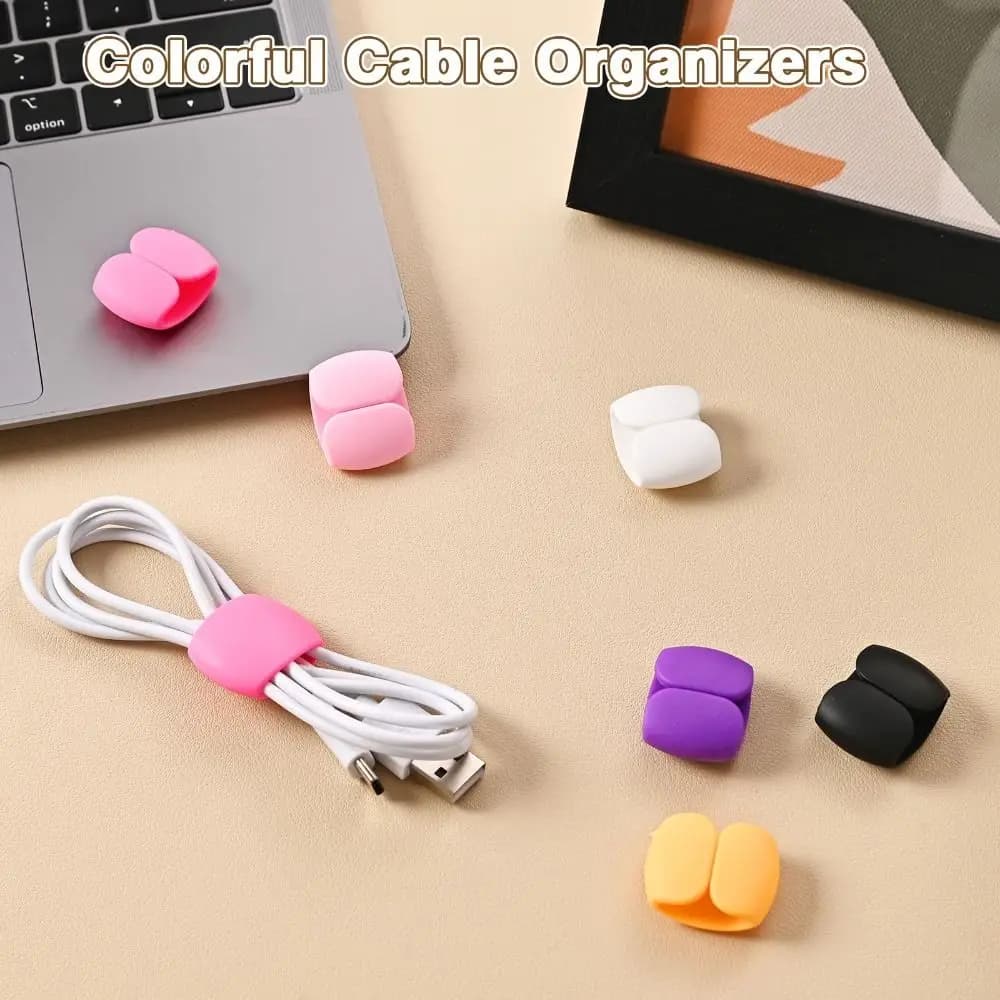 Clip per avvolgicavo caldo Supporto per cuffie per cavo per mouse Supporto per caricabatterie USB Organizzatore per cavi ordinato da scrivania Protezione per cavo metallico