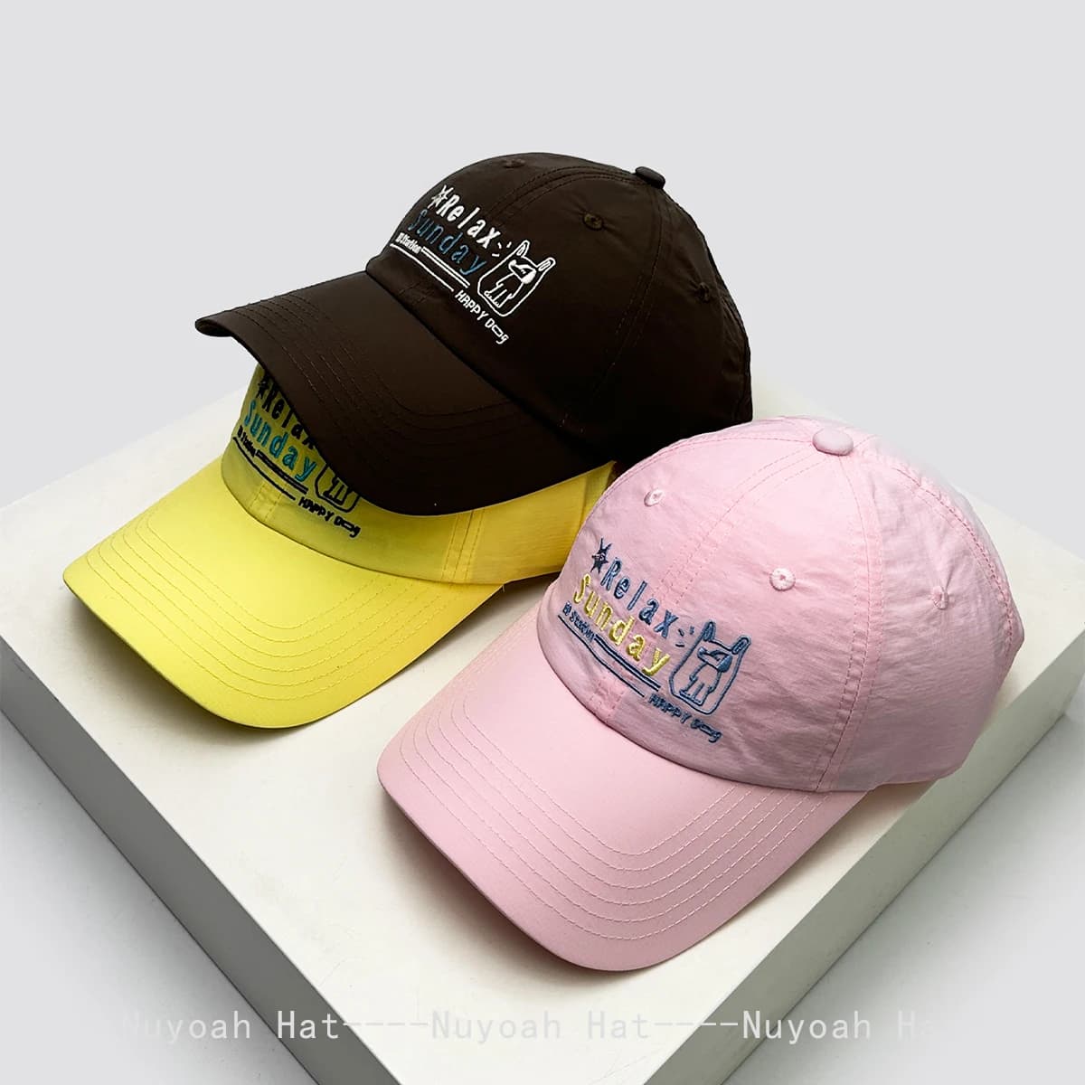 Nuovi Cappellini da Baseball con Ricamo Cartoon per Uomo e Donna, Traspiranti e ad Asciugatura Rapida, Versatili e alla Moda