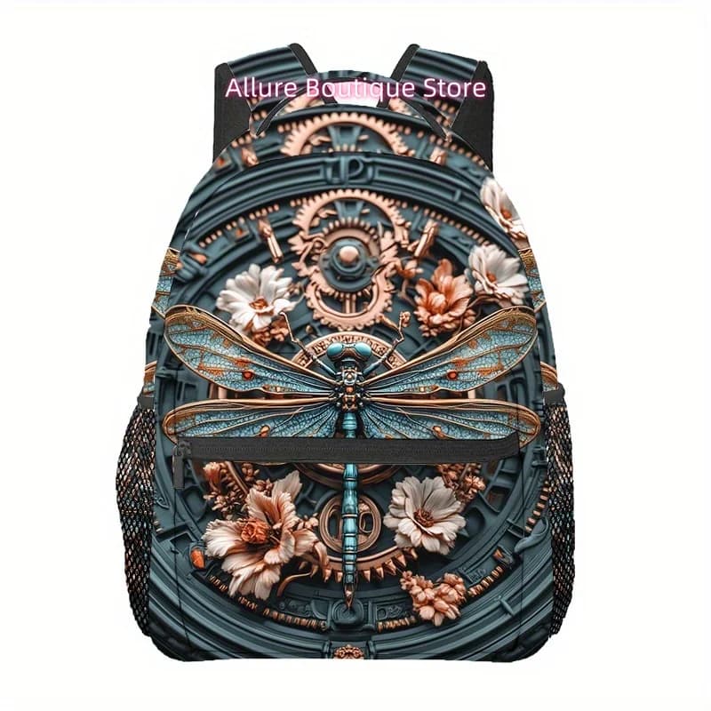 Steampunk Dragonfly (6) Fashion Printed Backpack, Men's Outdoor Sports Backpack Hiking Backpack, Camping, Party, Casual Gatherin