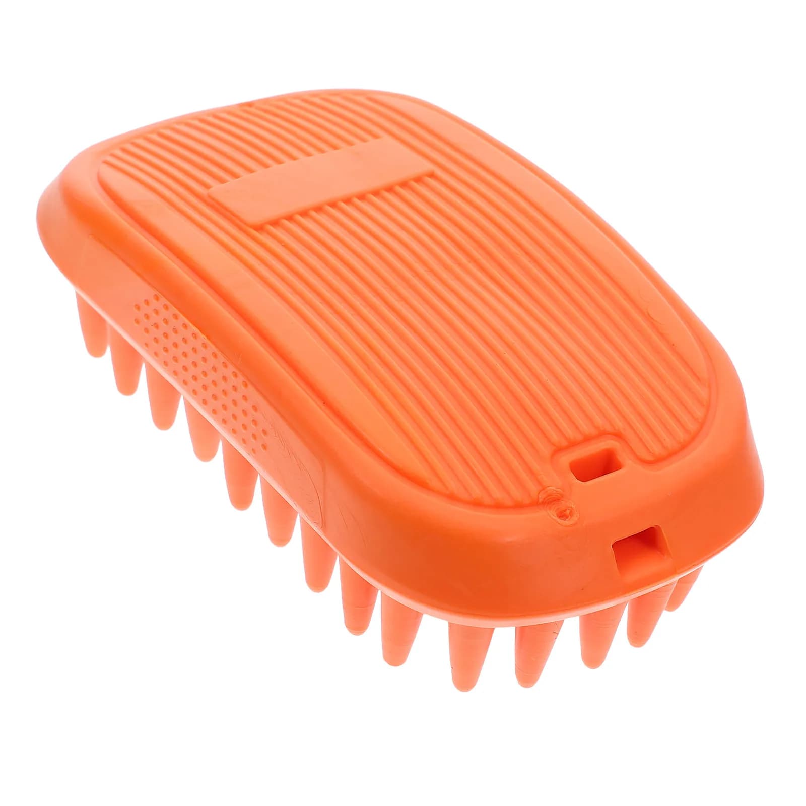 Spazzola in Silicone per il Bagno dei Cani, per Animali a Pelo Corto e Lungo, Strumento per Massaggio e Pulizia del Pelo, con Manico Antiscivolo