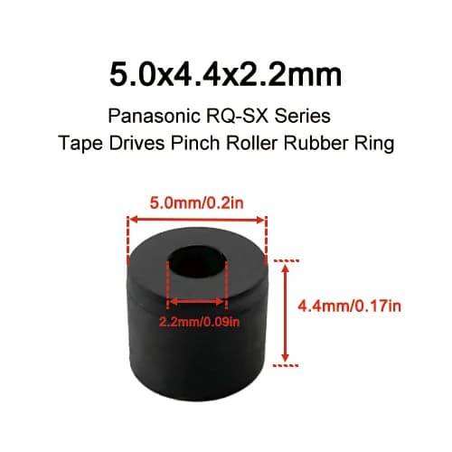 1 pz 14.5x5.5x2x1.5mm gomma ruota inattiva anello tenditore ad anello per Sharp 800 900 registratore a nastro Audio Cassette Deck Stereo Player