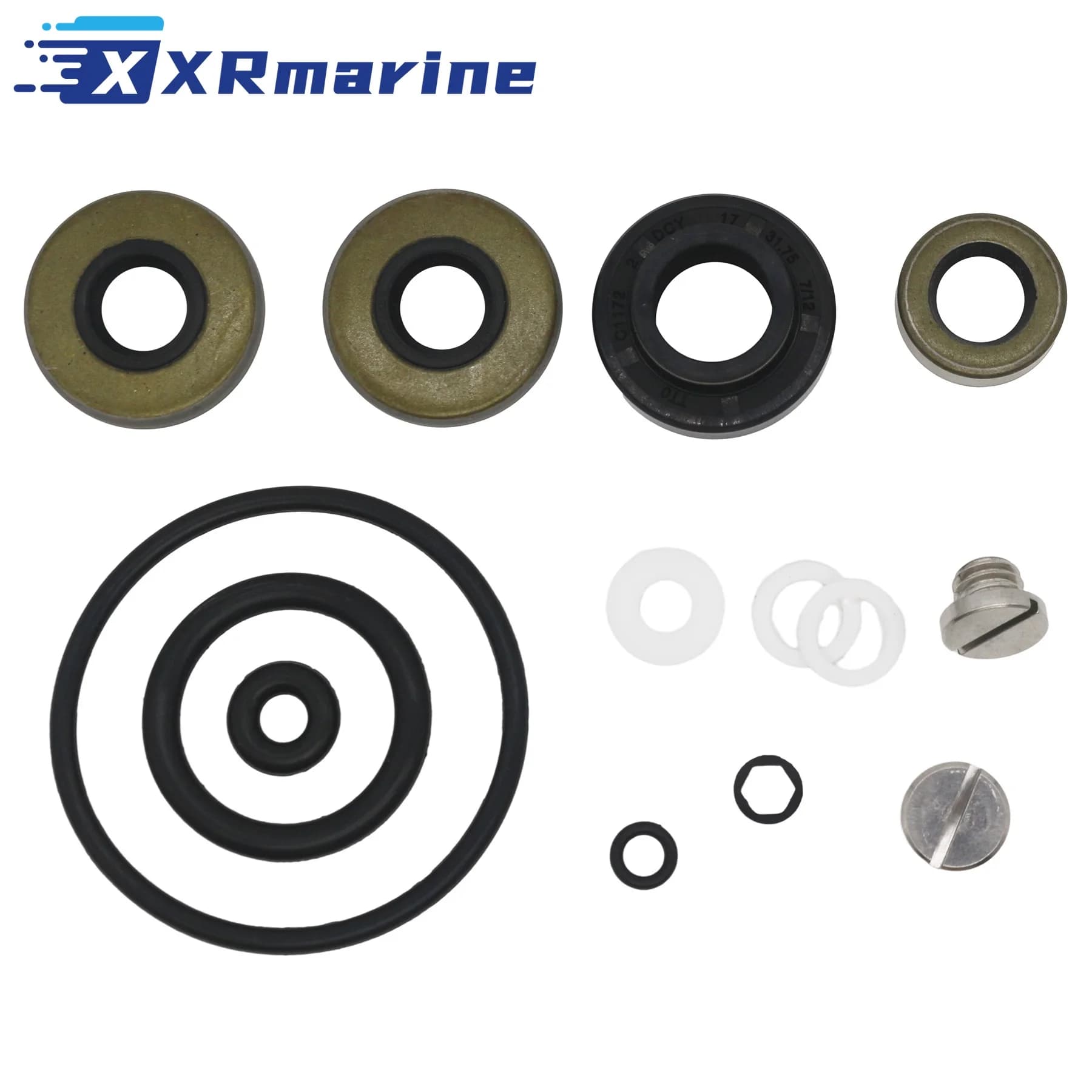 Per Johnson Evinrude 8-9.9-10-15 HP Kit O-ring di tenuta della scatola di trasmissione dell'unità inferiore 396350 Sierra 18-2656