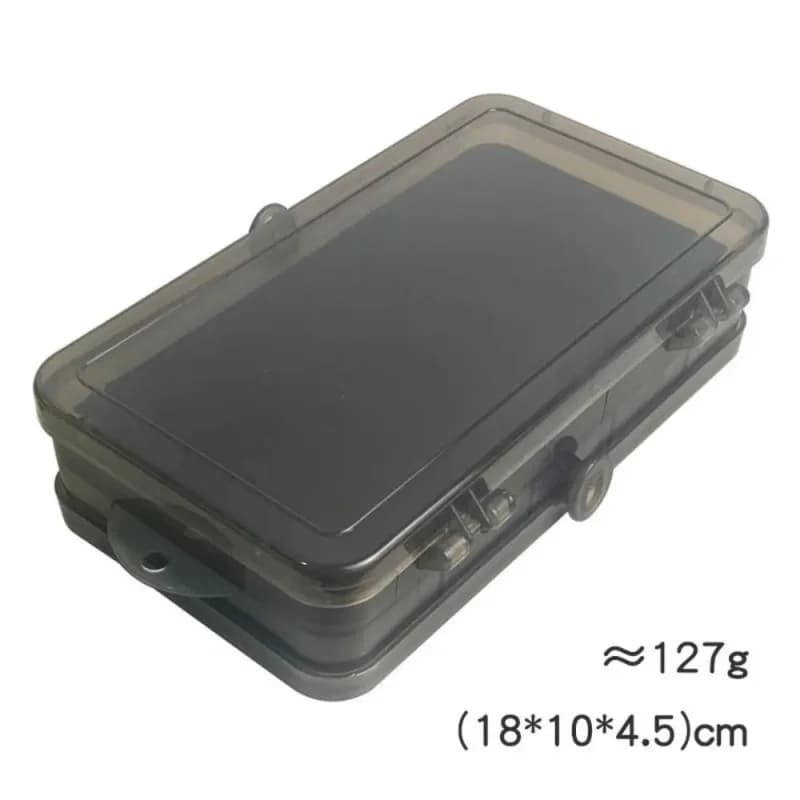 Double-sided equipment box, 24-36 portable fishing box with adjustable dividers for easy organization of baits and baits, ABS
