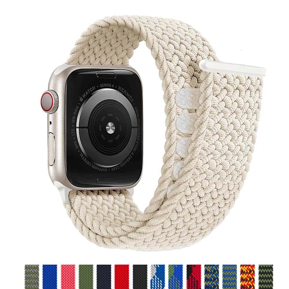 Braided Solo Loop For Apple watch ultra 2 band 49mm 44mm 40mm 45mm 41mm correa bracelet iWatch series 11 se 6 7 8 9 10 3 Straps